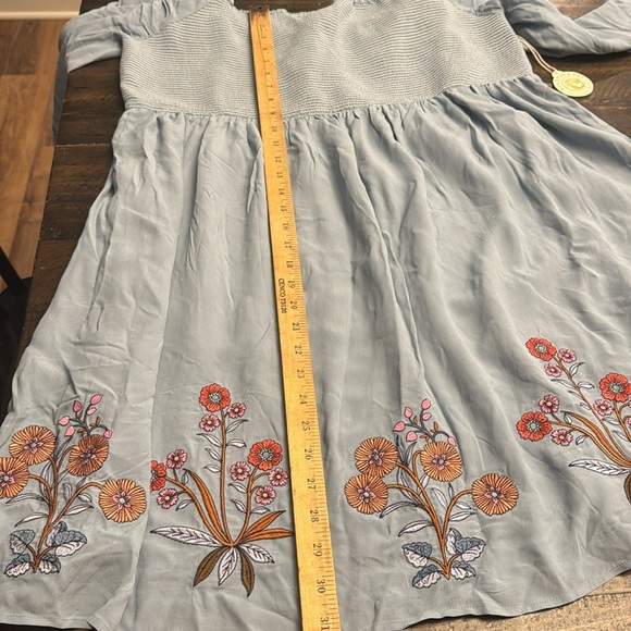 NEW SPARTINA 449 mara smocked dress in oyster factory embroidery size XXL - Picture 12 of 13